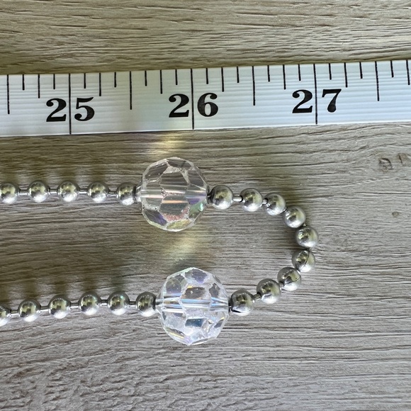 Vintage Stuart Freeman NYC Necklace 54" Ball Chain AB Lucite Beads 1980s - Picture 9 of 16